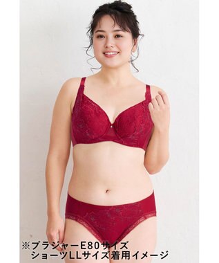 WACOAL ショーツ 【ハグするブラ】 BXB478とペア はきこみ丈あさめ やわらかく伸びる(バック) レディース PXB178 /ワコール レッド