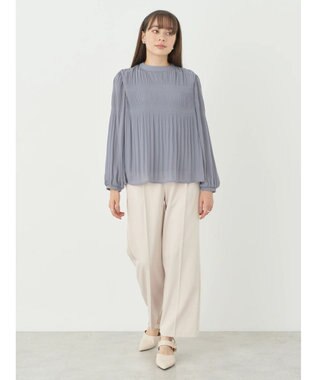 earth music&ecology マジョリカプリーツブラウス Sax