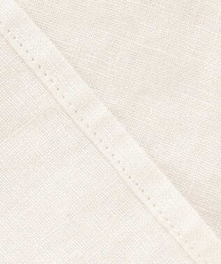 自由区 【XSサイズ～/洗える/セット可】エンブロイダリーリネン前開き シャツブラウス アイボリー系