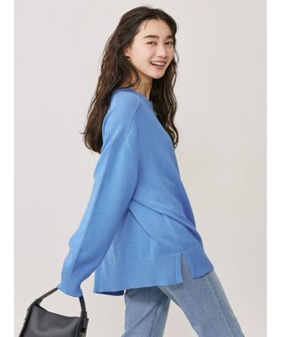 AMERICAN HOLIC クルーネックＢＩＧニットプルオーバー Off White