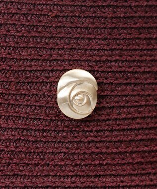 AURORA 【 LANVIN COLLECTION（ランバン コレクション） 】シルクブレードクロッシェハット ワイン