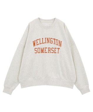 Green Parks オーバーサイズロゴ裏毛プルオーバー Oatmeal