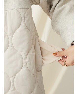 CRAFT STANDARD BOUTIQUE キルティング切替フードコート Beige