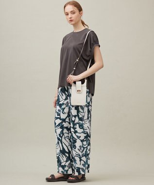 23区 【SACRA】プレーティングクロス カットソー チャコールグレー系