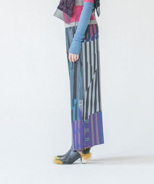 COQ PARALLEL 前後2WAYプリーツパンツ チャコールグレー