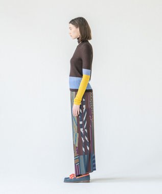 COQ PARALLEL 前後2WAYプリーツパンツ ブラウン