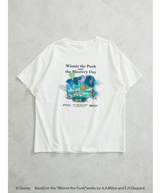 Green Parks Ｗｉｎｎｉｅ　ｔｈｅ　Ｐｏｏｈ／ラメプリント半袖ＴＥＥ Off White