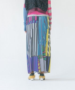 COQ PARALLEL 前後2WAYプリーツパンツ チャコールグレー