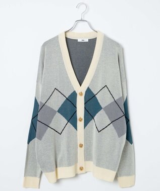 WEGO 【ユニセックス着用ITEM】オーバーフィットドライタッチパターンカーディガン 柄3