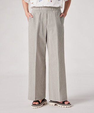 Paul Smith ストライプ シアサッカー ワイドパンツ