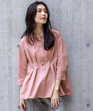 ANY SIS ウエストタックチュニック ブラウス ピンク