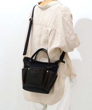 FOLNA RD レザー2WAYガーデンバッグ ブラック