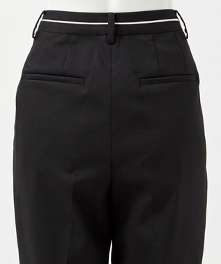 23区 【エステータ】ライトダブルクロス パンツ ブラック