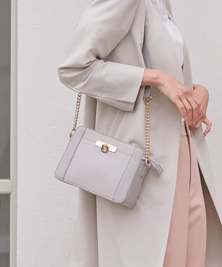  【美人百花7月号掲載】スクエアライン ショルダーバッグ