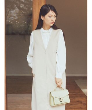 earth music&ecology ジップジレワンピース Beige