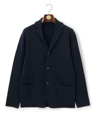 J.PRESS MEN ミラノリブニットジャケット ネイビー系