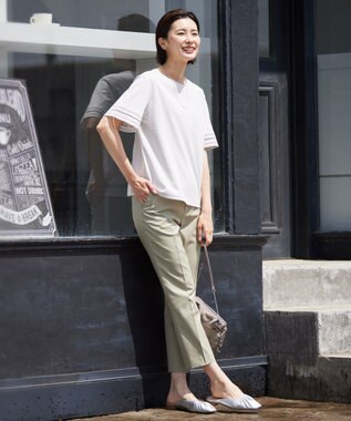 J.PRESS LADIES 【2way】ナイロンギャザー ショルダー バッグ ベージュ系