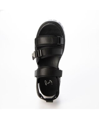 ing <ing>厚底スポーツサンダル ブラック