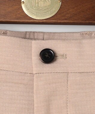 J.PRESS MEN 【ストレッチ】シャドウ千鳥ストレッチ ステムテーパードパンツ ベージュ系