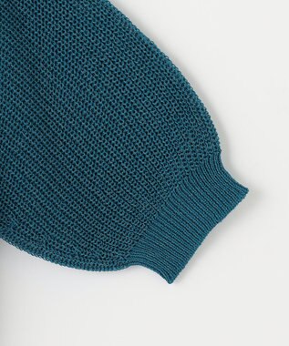 ANY 【洗濯機可能】ドライタッチニットプルオーバー グリーン