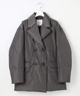 23区 L 【エステータ】LIMONTAタフタ ダウンコート グレー系