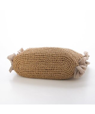 UNBILLION カシュカシュ cachecache / サイドフリルワンンハンドルトート カゴバッグ ブラウン