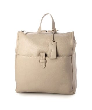 UNBILLION アトランタ ATLANTA / 牛革スクエアリュック グレージュ