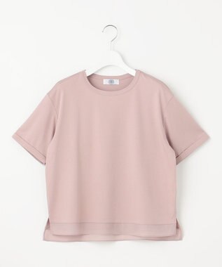 J.PRESS LADIES L 【接触冷感】コットンスムース カフス袖 カットソー ピンク系