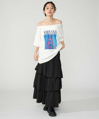 WEGO NIRVANA別注オフショルビッグT 柄3