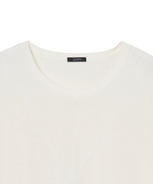 JOSEPH ジャージーハボタイ　ショートスリーブトップス Ivory