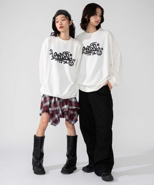 WEGO 【2025年秋冬新作/SMLXLサイズ展開/ユニセックス着用ITEM】アソートグラフィックプルオーバー 柄16