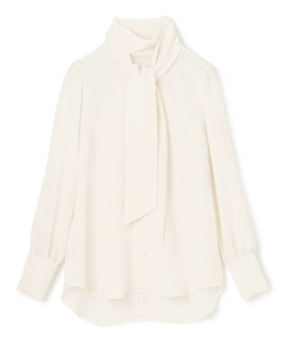 BEIGE， 【S-size】STOW / ボウタイブラウス Ecru