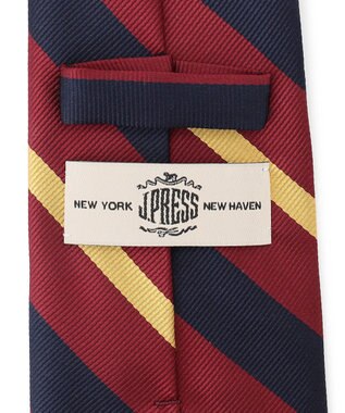 J.PRESS MEN 【定番】オーセンティックレジメンタル ネクタイ レッド系1