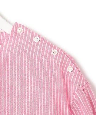 23区 【先行予約】LIBECOリネン ボリュームスリーブ ブラウス ピンク系