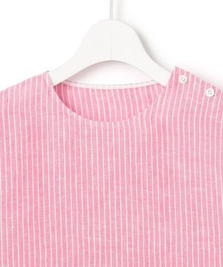 23区 【先行予約】LIBECOリネン ボリュームスリーブ ブラウス ピンク系