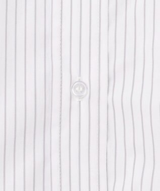 ANY 【洗濯機可能/接触冷感/UVケア】カラーストライプシャツ グレーロンスト