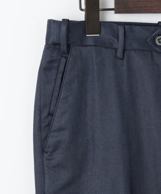 JOSEPH ABBOUD 【ストレッチ/スウェードタッチ/JAPANファブリック】コマ スウェード パンツ ネイビー系