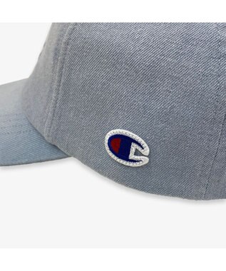 林八百吉商店 Champion　デニムエンボスローキャップ ライトブルー