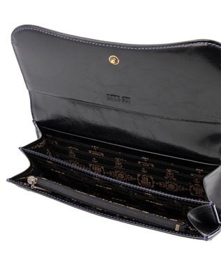 ANNA SUI リーブル 口金長財布 パープル