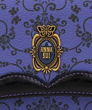 ANNA SUI リーブル 口金長財布 パープル
