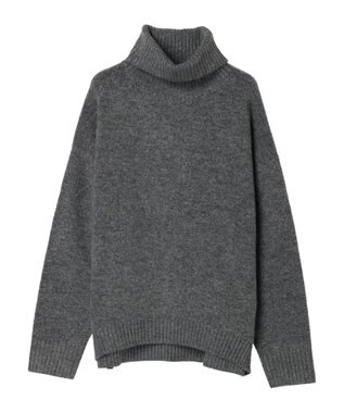 Green Parks ｆｕｗａっとメランジタートルニットプルオーバー Gray