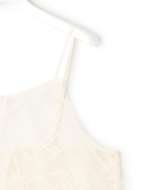 23区 【先行予約】刺繍レース キャミソール アイボリー系