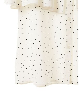 earth music&ecology ケープカラーブラウス Off White