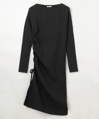 NAVE 【ReNAVE・洗える】スポンディッシュワイドリブワンピース ブラック系