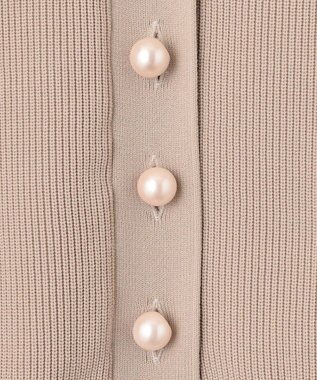 組曲 【洗える・軽量】スポンディッシュニット カーディガン ベージュ系