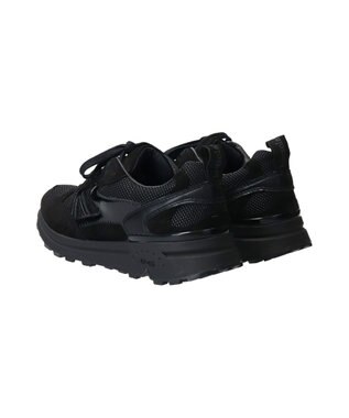 INTER-CHAUSSURES 【BUSSOLA】撥水コンビスニーカー ブラックコンビ