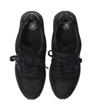 INTER-CHAUSSURES 【BUSSOLA】撥水コンビスニーカー ブラックコンビ