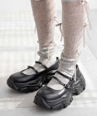 WEGO 2WAYベルトシューズ ブラック