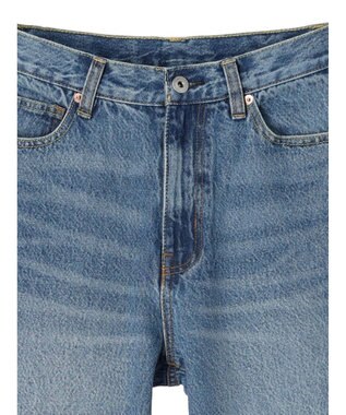 earth music&ecology ウ゛ィンテージ加工テーパードデニム Medium Indigo