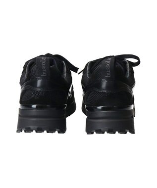 INTER-CHAUSSURES 【BUSSOLA】撥水コンビスニーカー ブラックコンビ